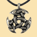 Keltisches Triade-Amulett -  versilbert